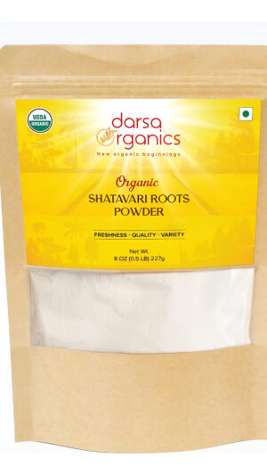 Shatavari Powder (asparagus Racemosus) | Bolsa Resellable De 8 Onzas | Usda Orgánico | Sin Omg | Sin Químicos | Rejuven