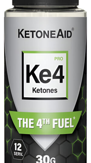Ketoneaid Ke4 Pro Ketone Ester Drink | No Es Una Sal Cetona, Sin Azúcar, Sin Cafeína | Éster D-bhb Exógeno | 12 Porcion