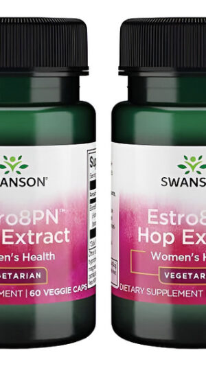 Swanson Estro8pn Extracto De Lúpulo 10 Mg 60 Cápsulas Vegetales Paquete De 4