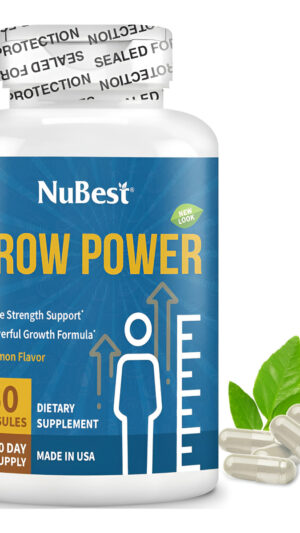 Nubest Grow Power - Suplemento De Calcio - Suplemento De Magnesio Con Vitamina K2, Vitamina D3, Zinc Y Multivitamínico