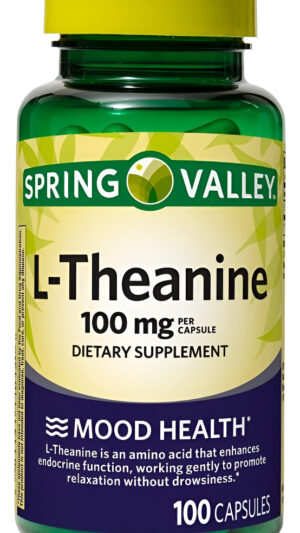 L-theanina 100mg 100 Cápsulas Spring Valley