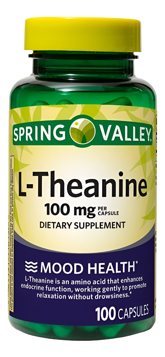 L-theanina 100mg 100 Cápsulas Spring Valley