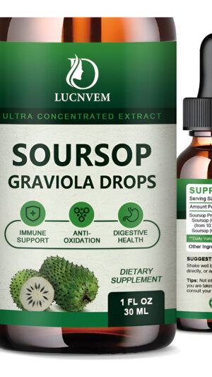 Gotas Líquidas De Graviola De Guanábana De 2000 Mg, Antioxidante Natural, Apoyo Celular Y Regeneración, Refuerzo Inmuno