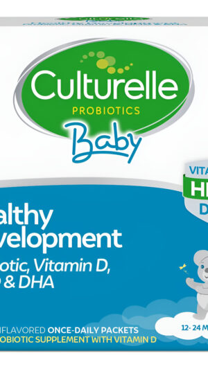 Culturelle Probiótico De Desarrollo Saludable Para Bebés, Paquetes De Vitamina D, Hmo Y Dha, 30 Sobres