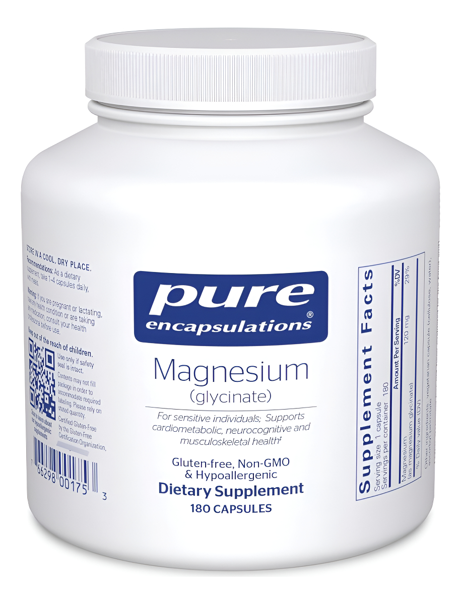 Pure Encapsulations Glicinato De Magnesio 180 Cápsulas