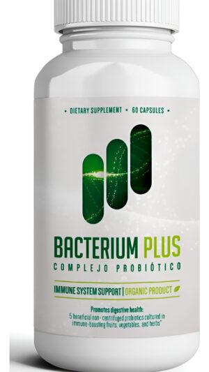 Bacterium Plus, Producto Natural, Apoyo Al Sistema Inmunológico, Fórmula Patentada, Producto Original, 60 Unidades, Paq