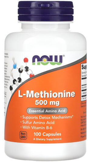 Now Foods L-metionina 500 Mg 100 Cápsulas
