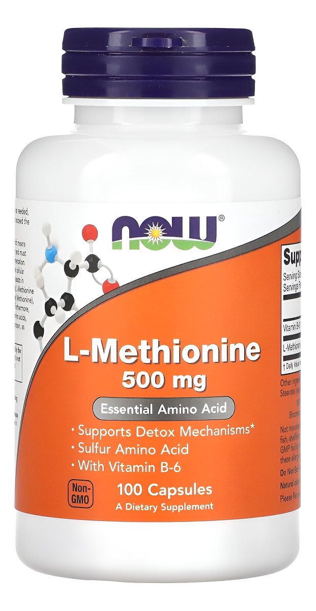 Now Foods L-metionina 500 Mg 100 Cápsulas