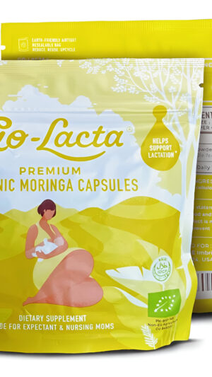 Cápsulas De Moringa 100% Orgánicas De Primera Calidad Para Lactancia Materna - Construye El Suministro De Leche Materna