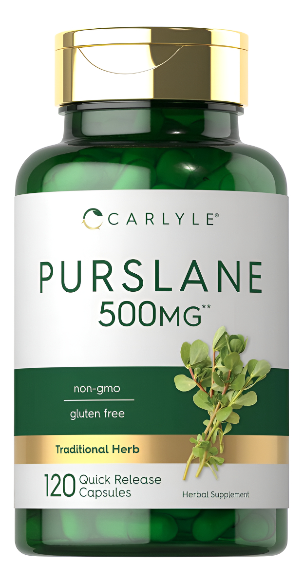Carlyle Cápsulas De Verdolaga | 500 Mg | 120 Unidades | Extracto De Portulaca Oleracea | Suplemento Sin Omg, Sin Gluten