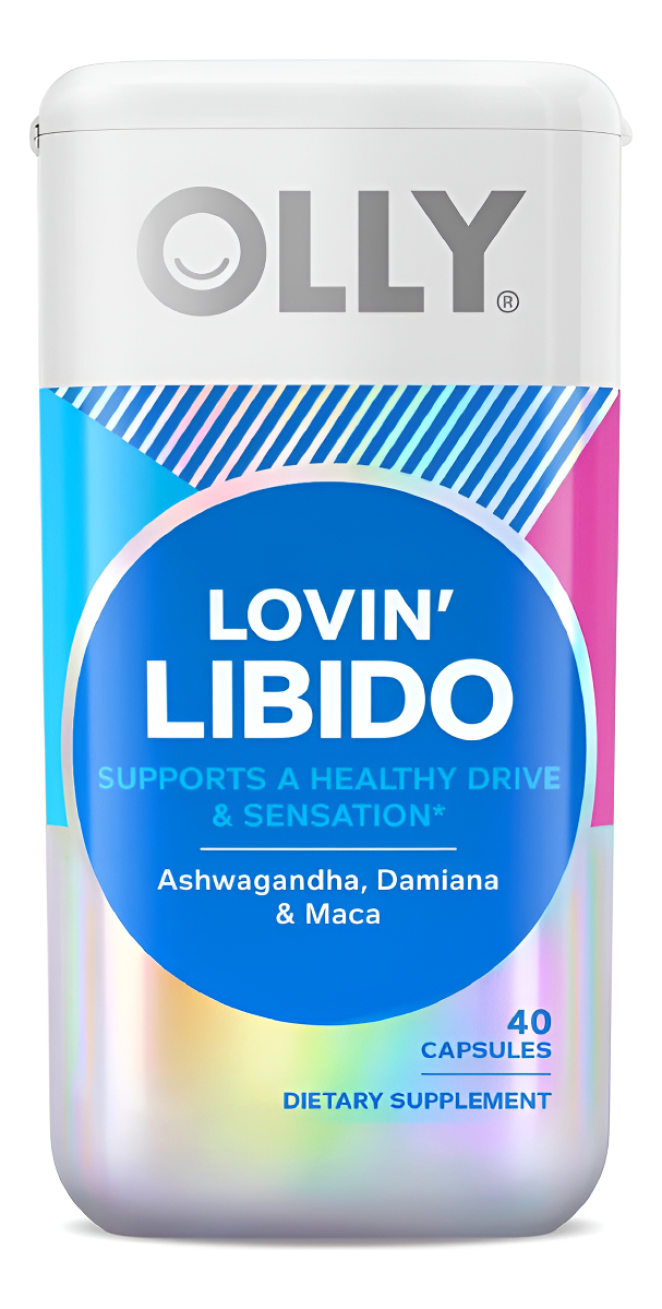 Olly Lovin Libido Capsules, Boost Desire With Ashwagandha, Maca & Damiana, Vegetarian, Supplement For Women, 20 Day Sup