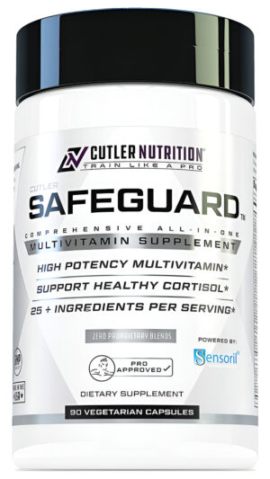 Safeguard Multivitamínico De Alta Potencia Para Adultos, Apoya Cortisol Sano, 90 Cápsulas Veganas