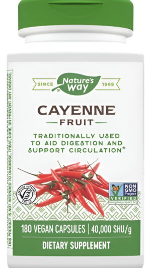 Cayenne Pepper 180 Veg Caps 40000 Hu Pimenton Salud Corazon