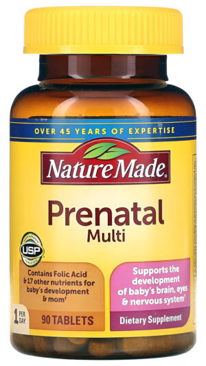 Nature Made Vitaminas Prenatal - Ácido Fólico 90 Unidades