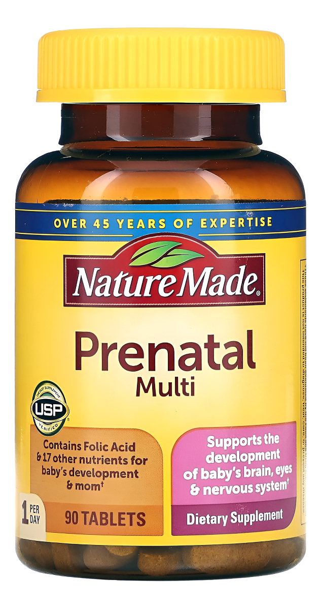 Nature Made Vitaminas Prenatal - Ácido Fólico 90 Unidades