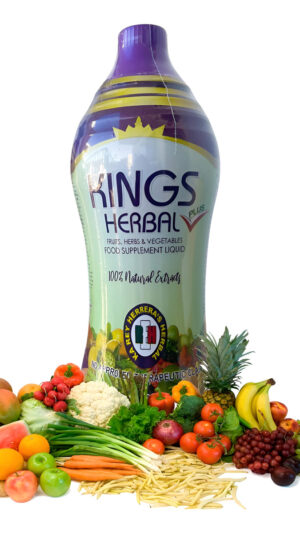 Reh Kings Herbal Plus Suplemento Alimenticio (33.8 Fl Oz), 80 Ingredientes, Mezcla De Verduras, Hierbas Y Frutas
