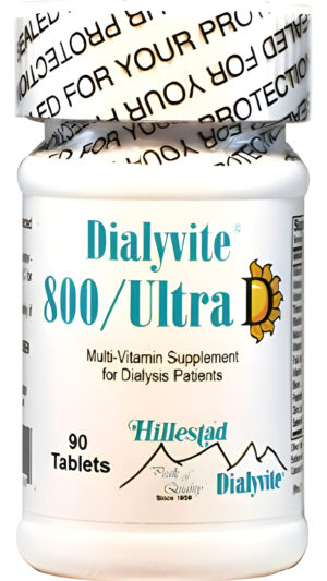 Dialyvite 800/ultra D Multi-vitamina (suplemento Renal), 90 Tabletas