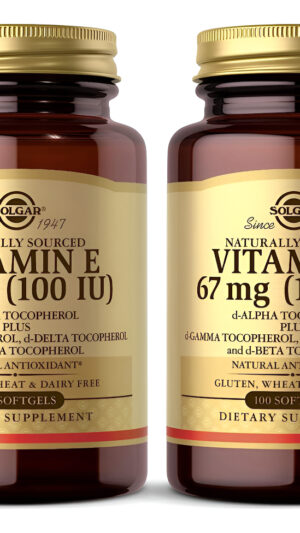 Solgar Vitamina E 67 Mg (100 Ui), 100 Softgels Mixtas   Paqu