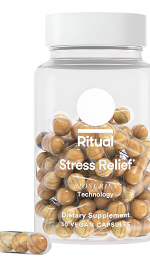 Ritual Suplemento Para El Estrés Bioseries Con Soporte De Liberación De 8 Horas (shoden® Ashwagandha, Suntheanine® L-te