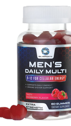 Silveronyx 60 Gomitas Multivitamínicas Para Hombres, Apoyo Nutricional Diario Con Vitaminas Y Minerales