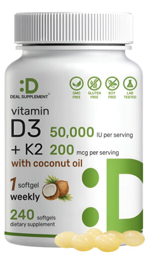 Deal Supplement Vitamina D3+k2