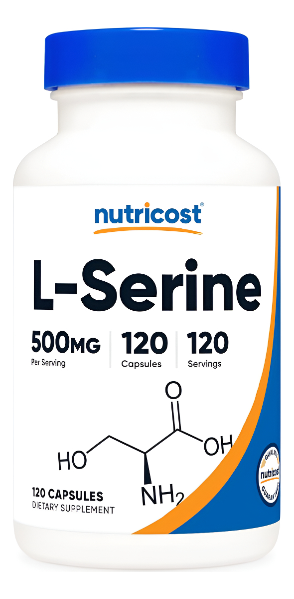 Nutricost L-serine 500 Mg, 120 Cápsulas, 120 Porciones - Cápsulas Vegetarianas, Sin Omg, Sin Gluten