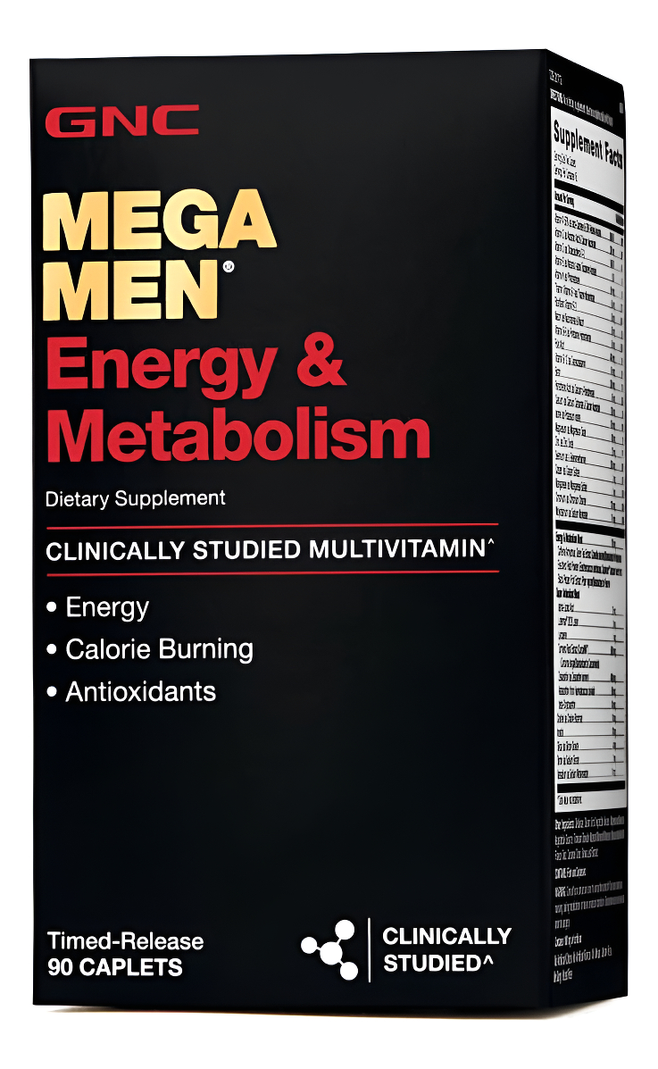 Gnc Mega Men Energy & Metabolism Multivitamínico - 90 Cápsulas (45 Porciones)