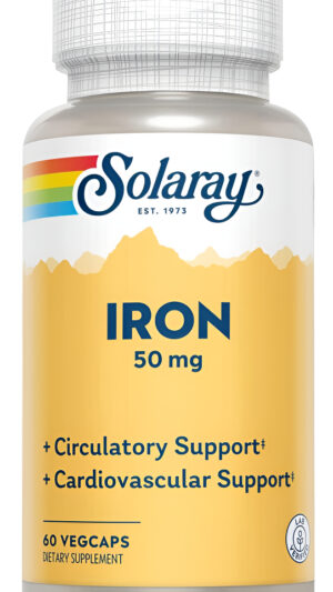 Solaray Hierro 50mg | 60 Unidades | Paquete De 2