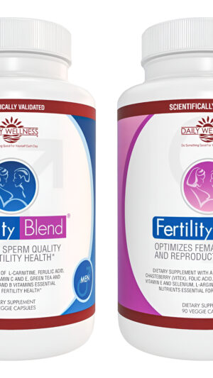 Un Mes De Suministro De Cada Suplemento De Mezcla De Fertilidad Para Hombres (60 Tabletas) Y Suplemento De Mezcla De Fe