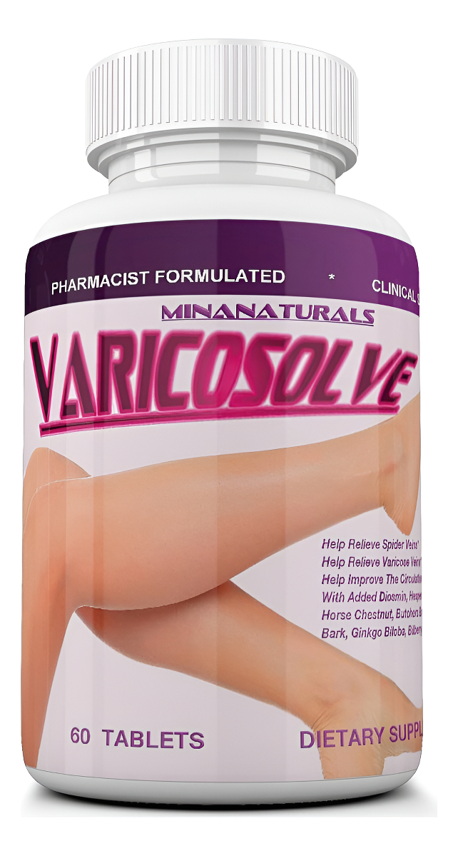 Varicosolve El Suplemento Natural Para Las Venas De Las Piernas. 60 Tabletas