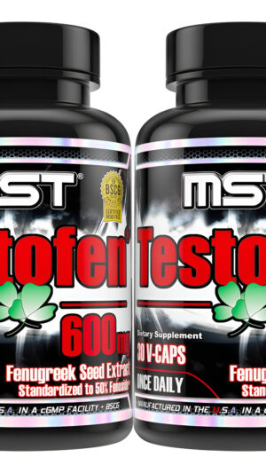 Testofen Suplemento Twin Pack (2 Botellas De 30 Unidades Cada Uno) Extracto De Semilla De Fenogreco, 50% De Fenusida