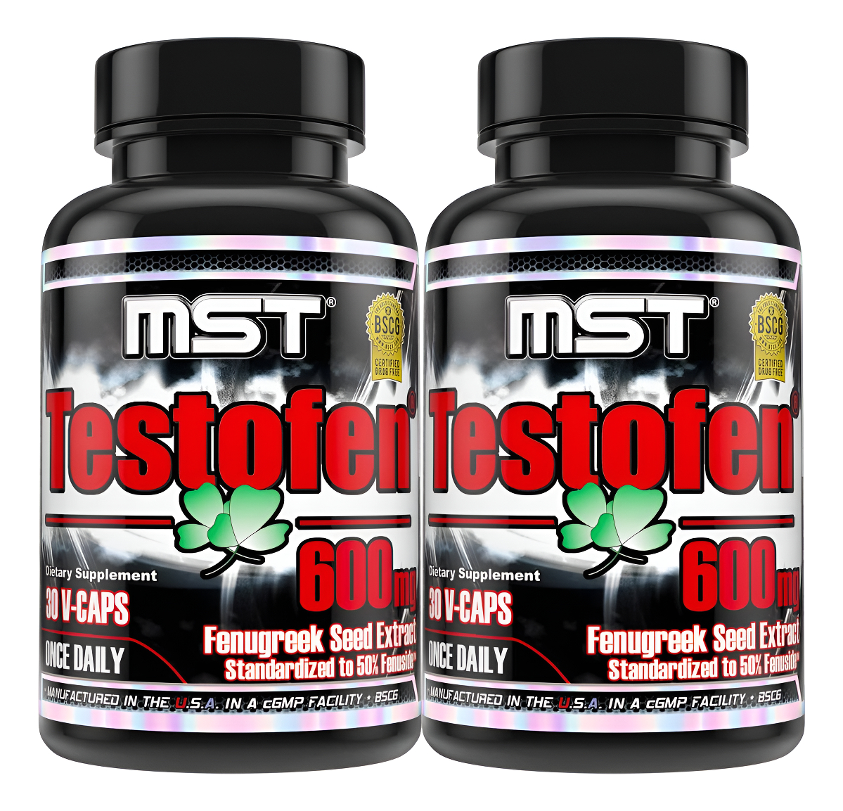 Testofen Suplemento Twin Pack (2 Botellas De 30 Unidades Cada Uno) Extracto De Semilla De Fenogreco, 50% De Fenusida