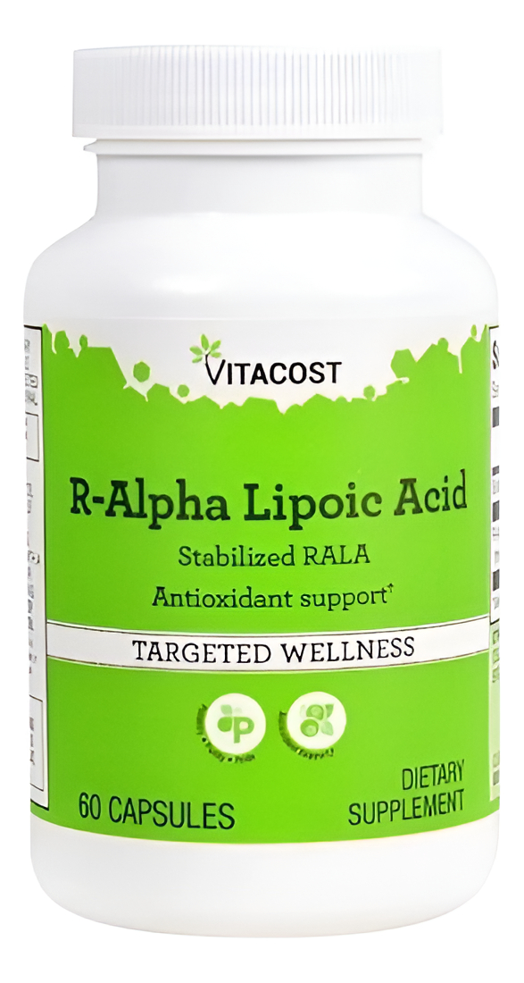 R-alpha, Ácido Lipoico, Estabilizado 80 Mg 60 Cápsulas