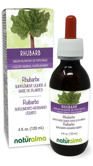 Rhubarb (rheum Palmatum O Rheum Officinale) Naturalma De Tintura Sin Alcohol De Raíz Y Rizoma | Extracto Líquido De 4 O