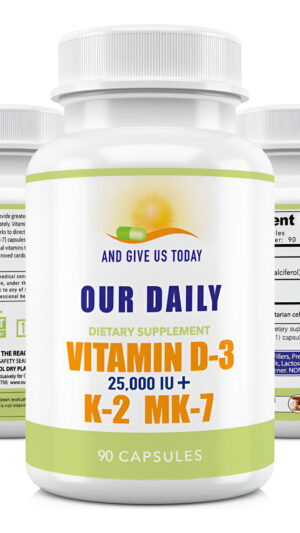 Nuestro Diario Vites Vitamina D  3 25,000 Iu K2   Alta Poten