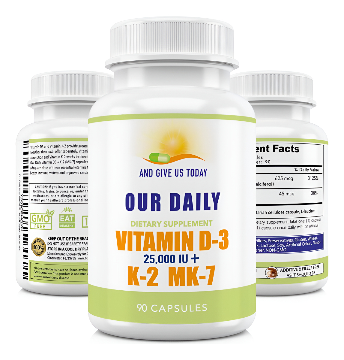 Nuestro Diario Vites Vitamina D 3 25,000 Iu K2 Alta Poten