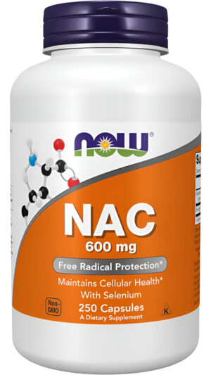 Now Foods Suplemento De Nac Con Selenio, 600mg. 250 Cápsulas Vegetales