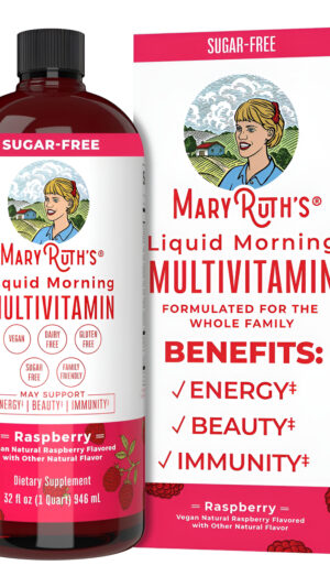 Mary Ruth's Multivitamínico Líquido Matutino De Frambuesa, 32 Fz