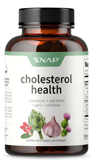 Snap Supplements Colesterol Health - Apoya Los Niveles Saludables De Colesterol Y La Salud Del Corazón, 60 Cápsulas