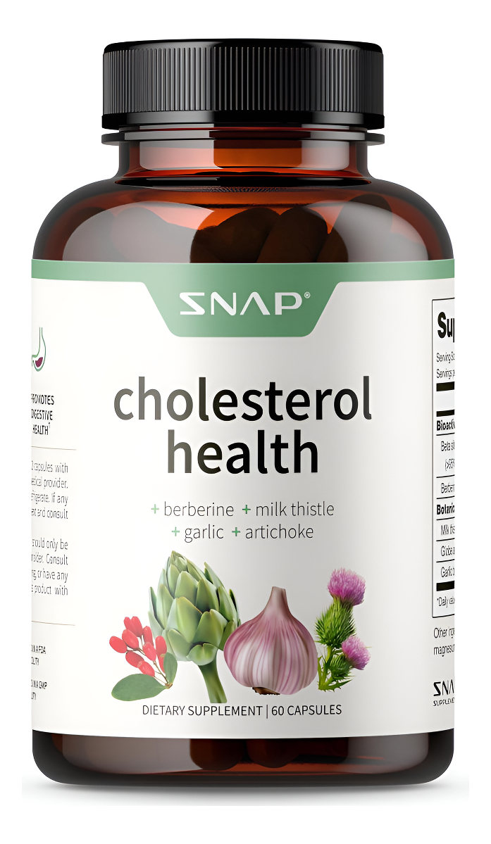 Snap Supplements Colesterol Health - Apoya Los Niveles Saludables De Colesterol Y La Salud Del Corazón, 60 Cápsulas