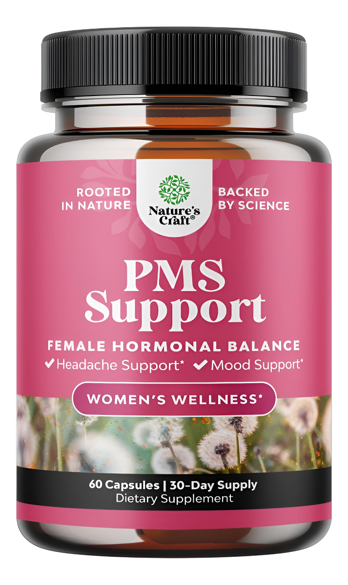 Suplemento Avanzado De Apoyo Para El Síndrome Premenstrual Para Mujeres, Complejo De Alivio Del Síndrome Premenstrual M