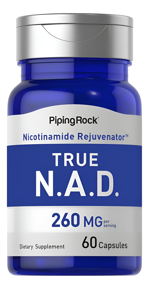 Piping Rock Suplemento Nad 260mg | Dinucleótido De Nicotinamida Adenina | 60 Cápsulas | Rejuvenecedor | Sin Omg, Sin Gl