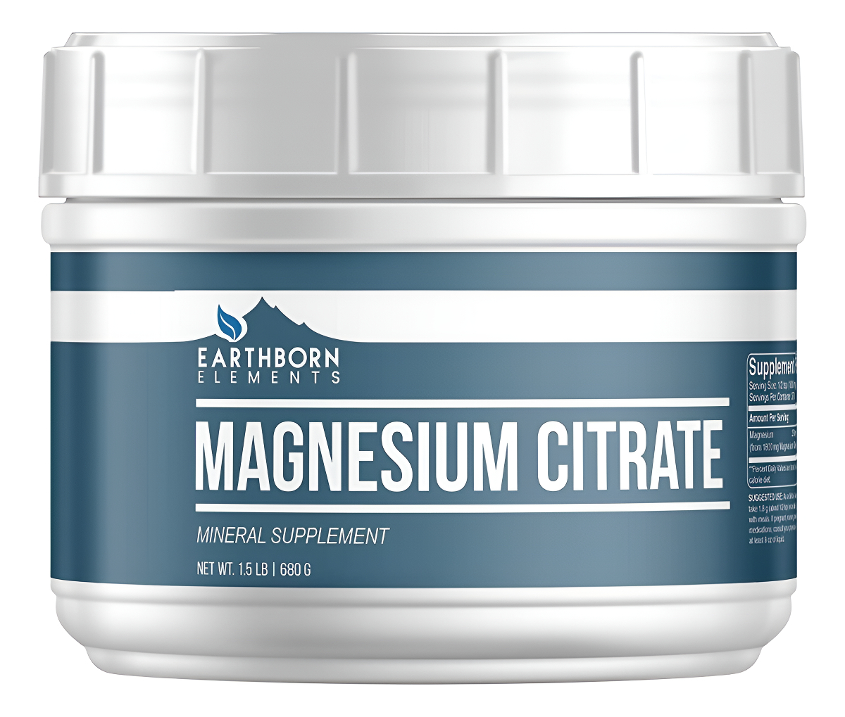 Citrato Magnesio 680g Earthborn