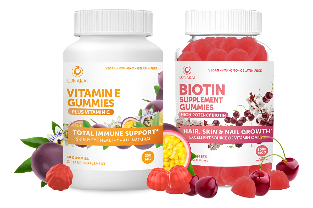Publillo De Gummies De Vitamina E Y Biotin 3000 Mcg Gommie