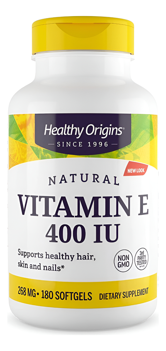 Healthy Origins Vitamina E, 400 Ui Con Tocoferoles Mixtos De Origen Natural, 360 Cápsulas Blandas