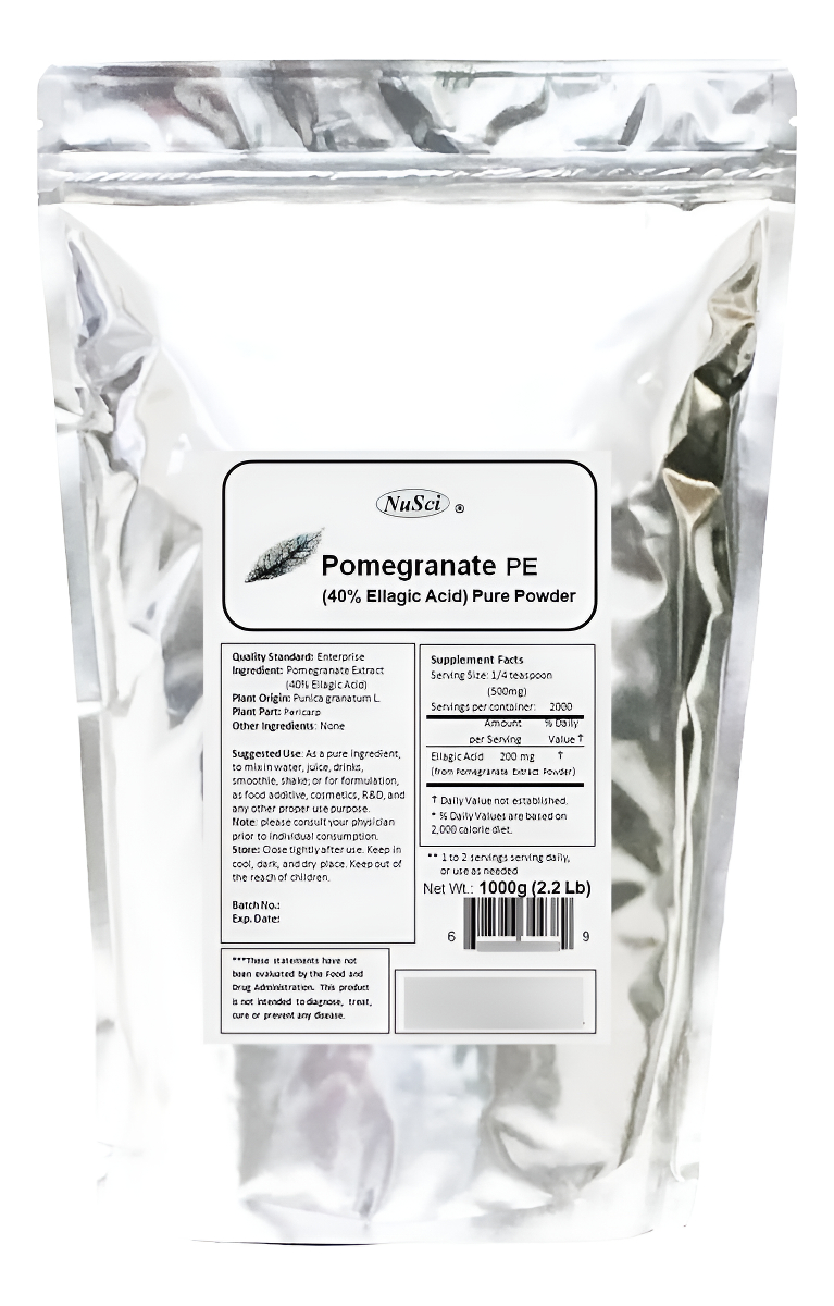 Nusci Extracto De Granada En Polvo Estandarizado 40% Ácido Elágico (1000 G (35,2 Oz))