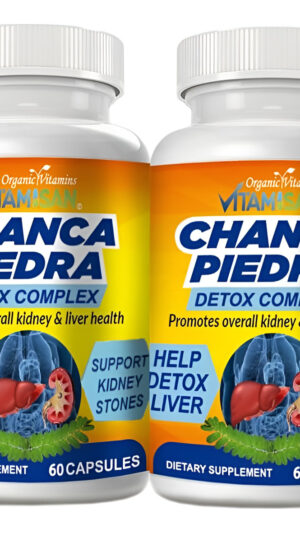 Vitamisan Chanca Piedra, Complejo Desintoxicante, Promueve La Salud De Los Riñones, 60 Cápsulas, Paquete De 2