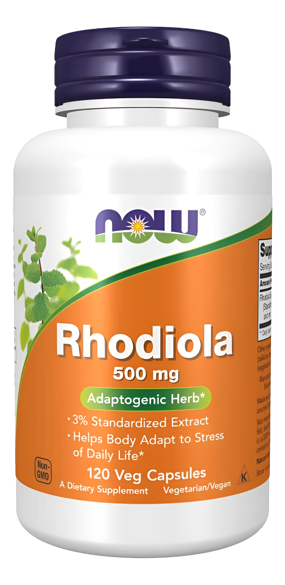 Suplementos Now, Rhodiola 500 Mg, 120 Cápsulas Vegetales