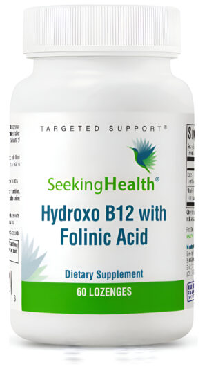 Seeking Health Hydroxo B12 Con Ácido Folínico - Suplemento Con Forma No Metilada De Folato 60 Pastillas