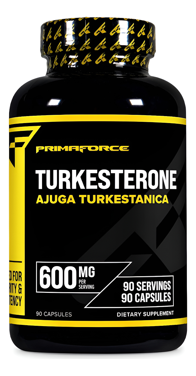 Primaforce Turkesterone 600 Mg, 90 Cápsulas - Suplemento Sin Omg Y Sin Gluten